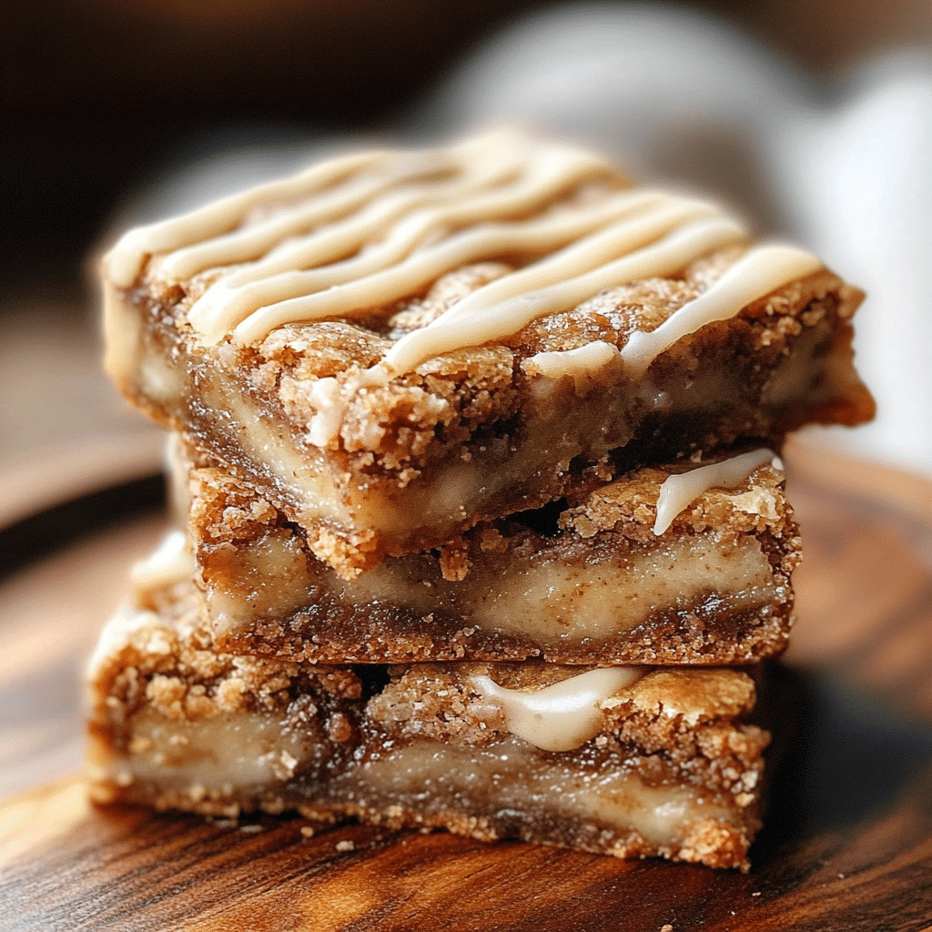 Paleo Cinnamon Roll Blondies