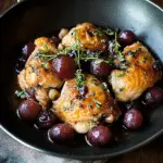 Pan-Roasted Chicken with Balsamic Grapes