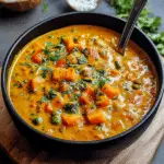 Pumpkin Curry with Coconut Milk and Veggies