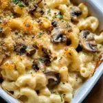 Truffle Mac and Cheese with Sauteed Mushrooms