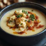 Vegan Potato Soup with Cauliflower and Smoked Paprika