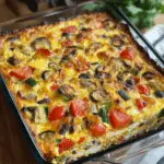 Veggie-Packed Cottage Cheese Egg Bake