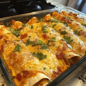 Bacon-Ranch Chicken Enchiladas