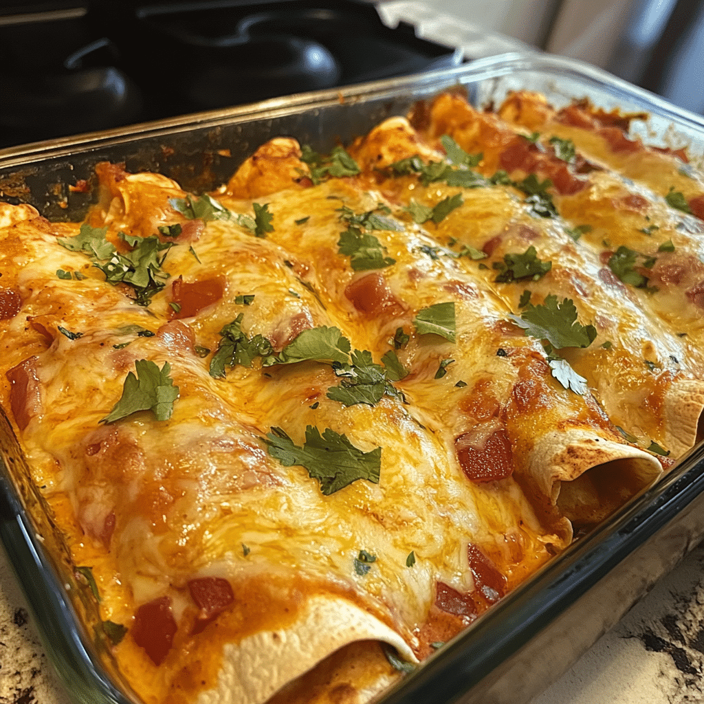 Bacon-Ranch Chicken Enchiladas