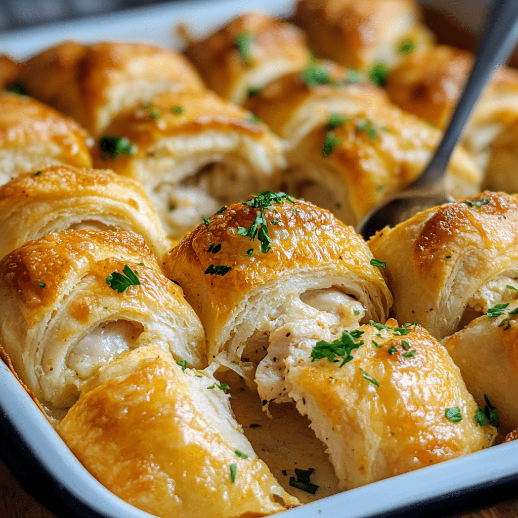 Baked Chicken Crescent Rolls