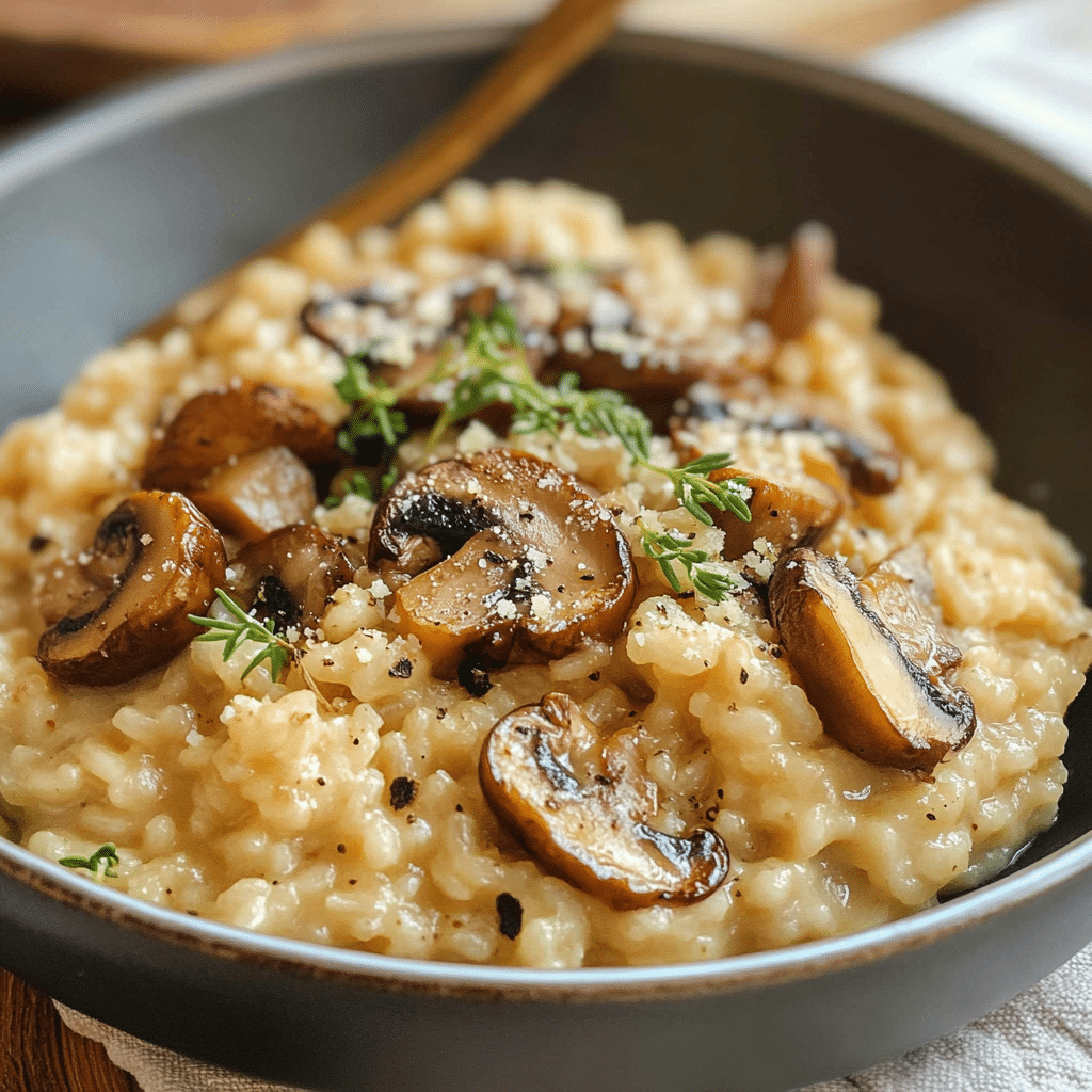 Baked Mushroom Risotto