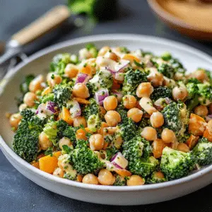 Broccoli Chickpea Salad