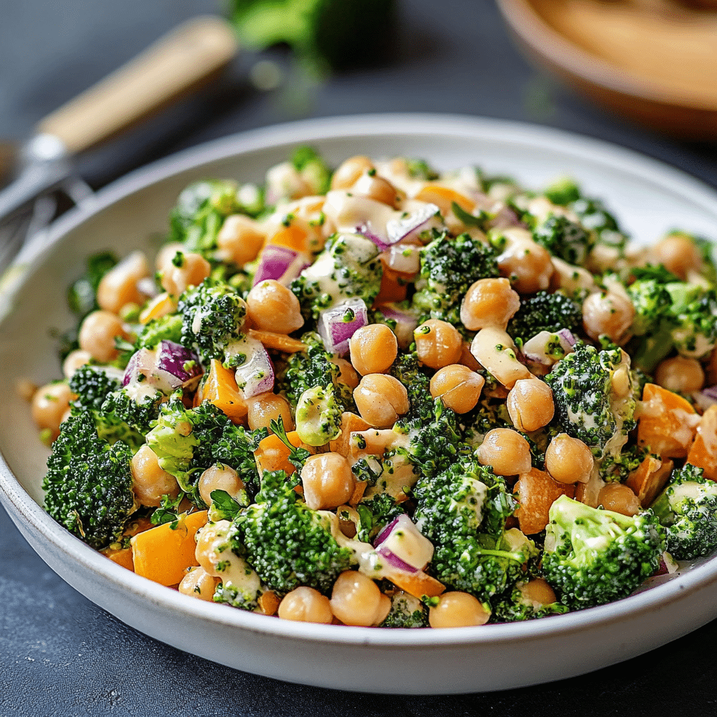 Broccoli Chickpea Salad