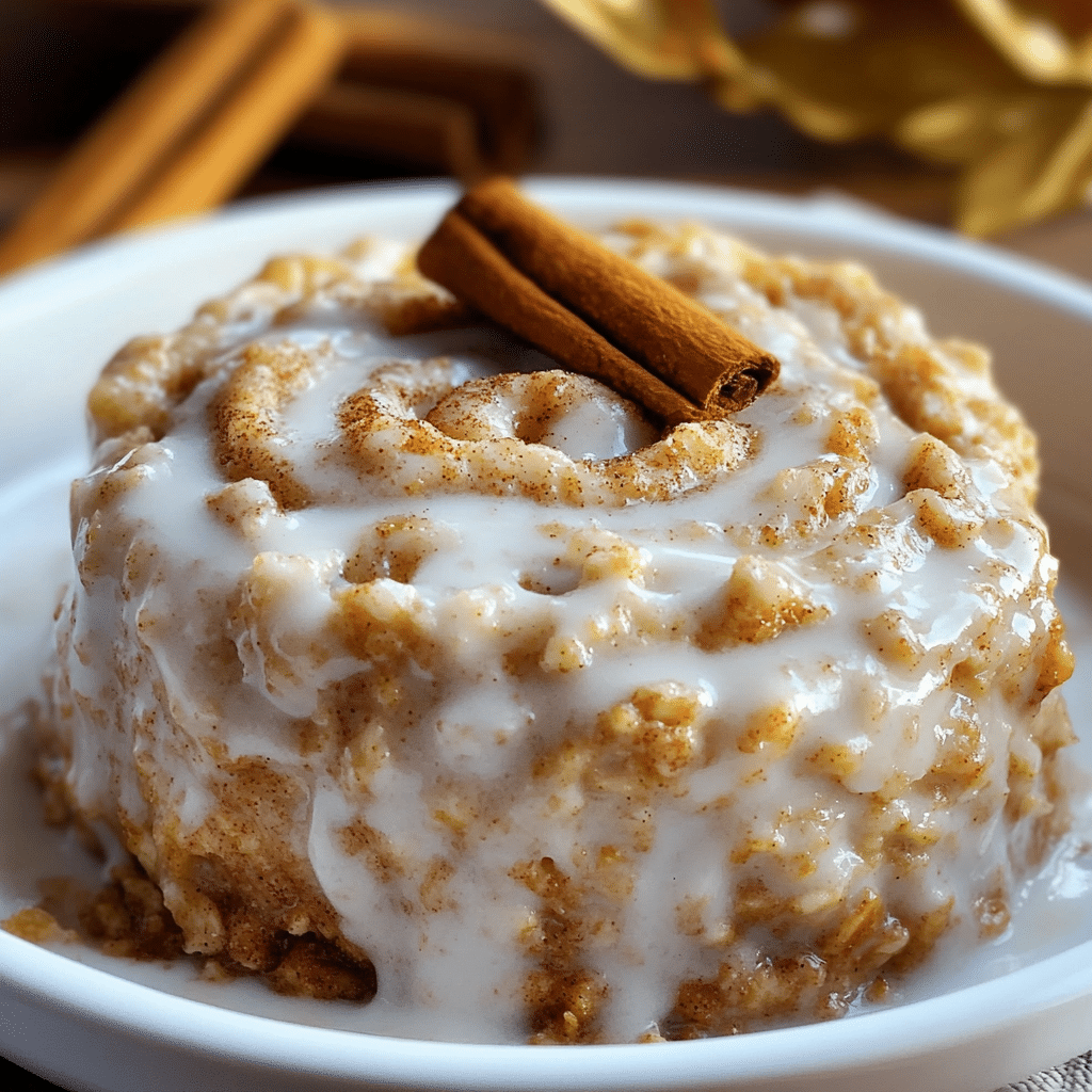 Cinnamon Roll Baked Oatmeal