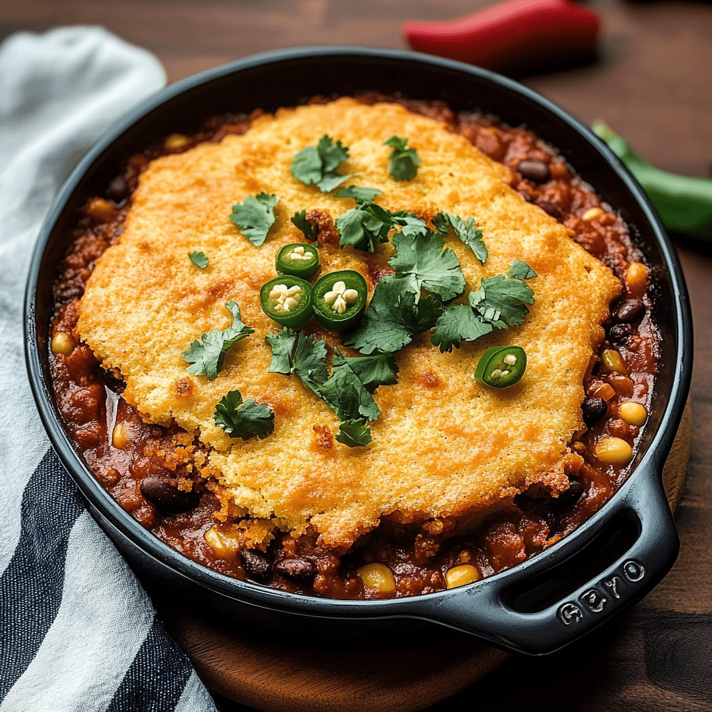 Cornbread Chili Casserole