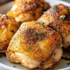 Crispy Baked Chicken Thighs