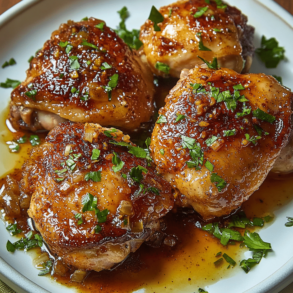 Garlic-Brown Sugar Chicken Thighs