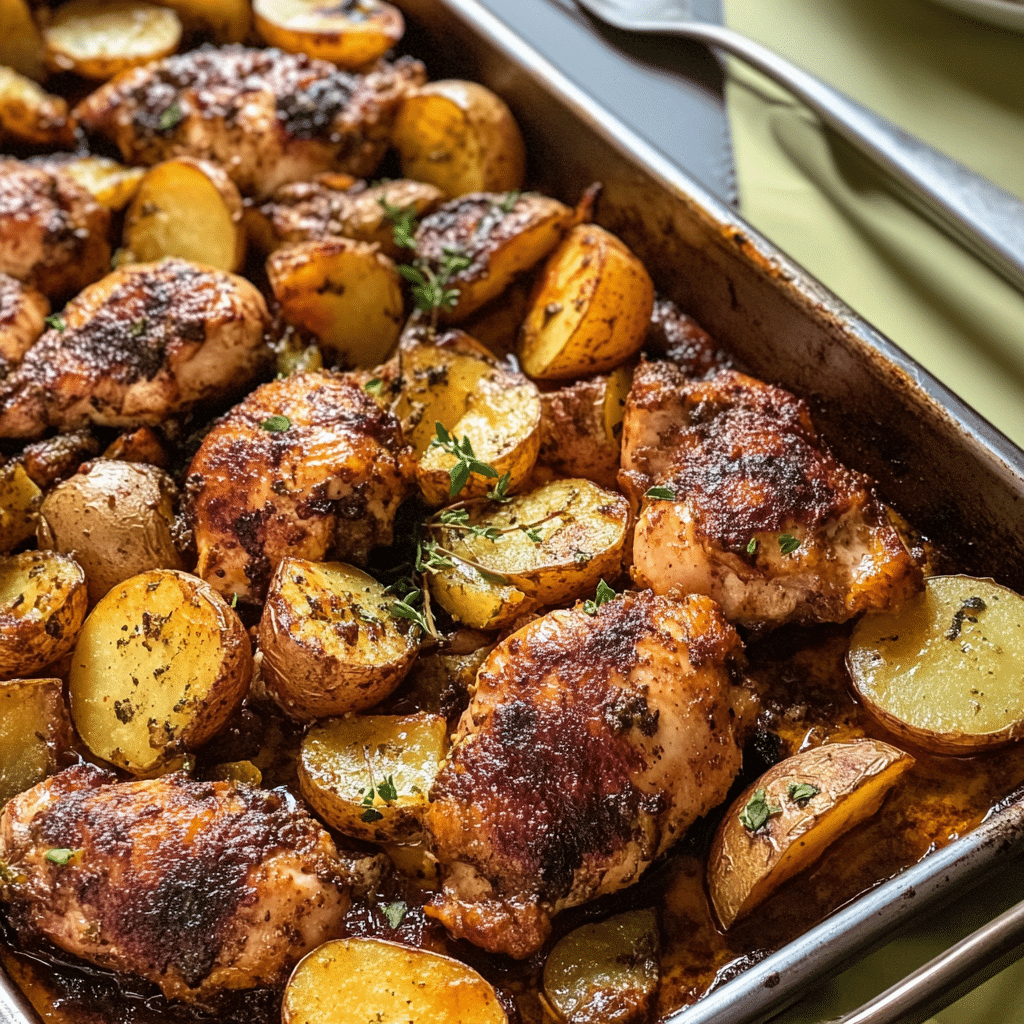 Musakhan (Palestinian Sheet-Pan Chicken and Potatoes)