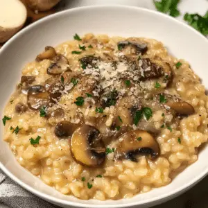 Pressure-Cooker Mushroom Risotto