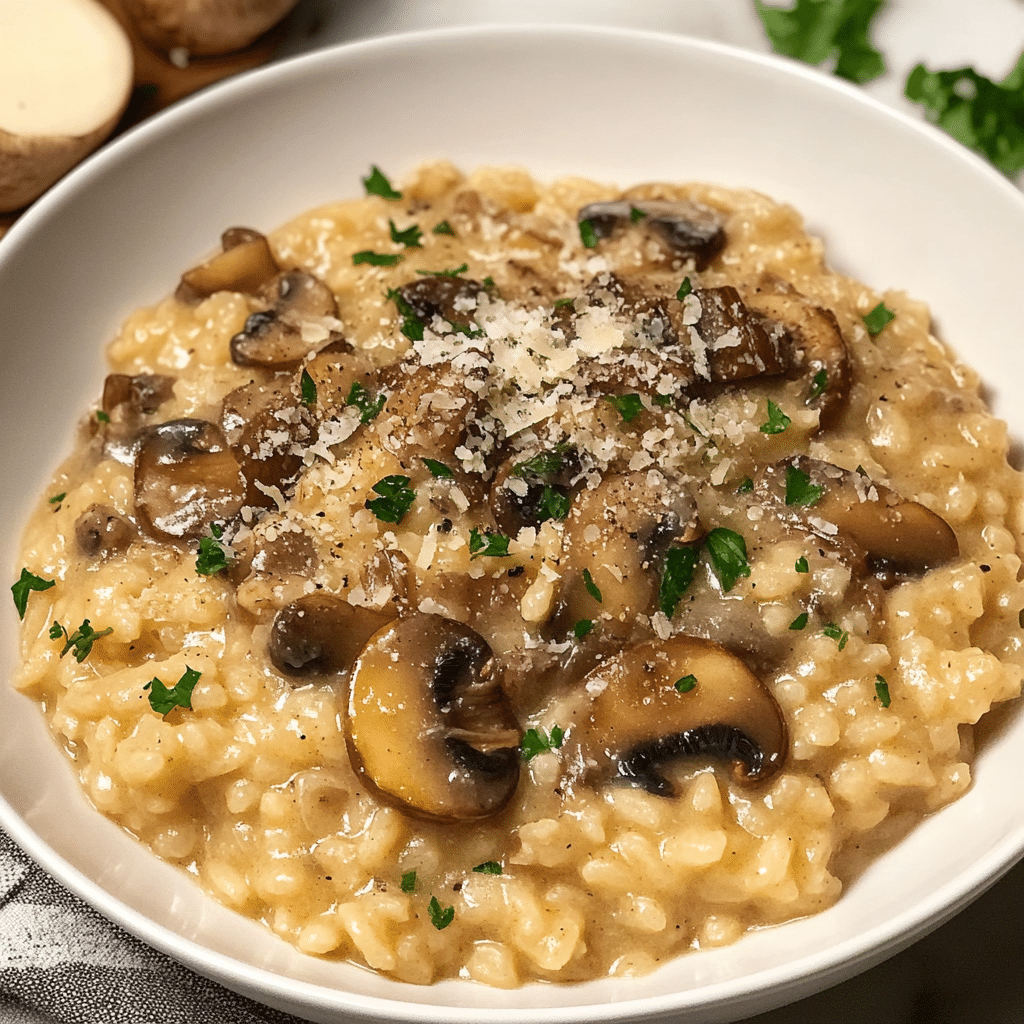 Pressure-Cooker Mushroom Risotto