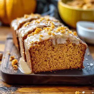 Pumpkin Bread With Salted Brown Butter Glaze