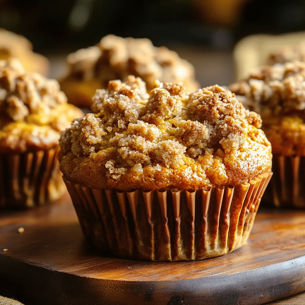 Pumpkin Spice Streusel Muffins