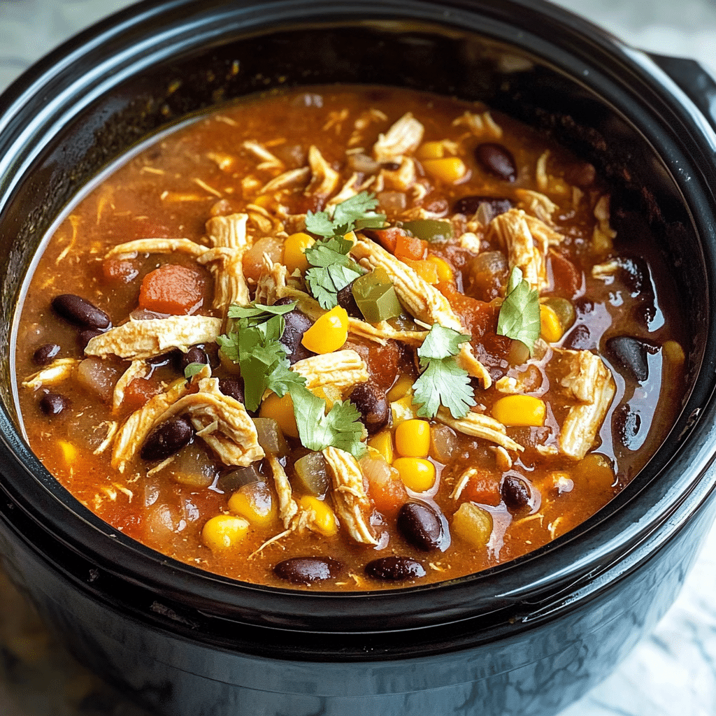Slow Cooker Chicken Chili