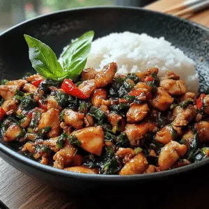 Spicy Thai Basil Chicken (Pad Krapow Gai)