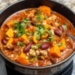 Sweet Potato Turkey Chili