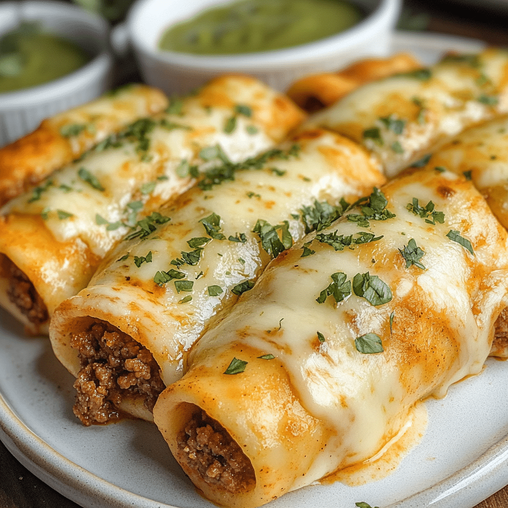 Taco Sticks with Ground Beef and Cheese