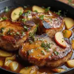 Apple Butter Pork Chops with Creamy Apple Sauce