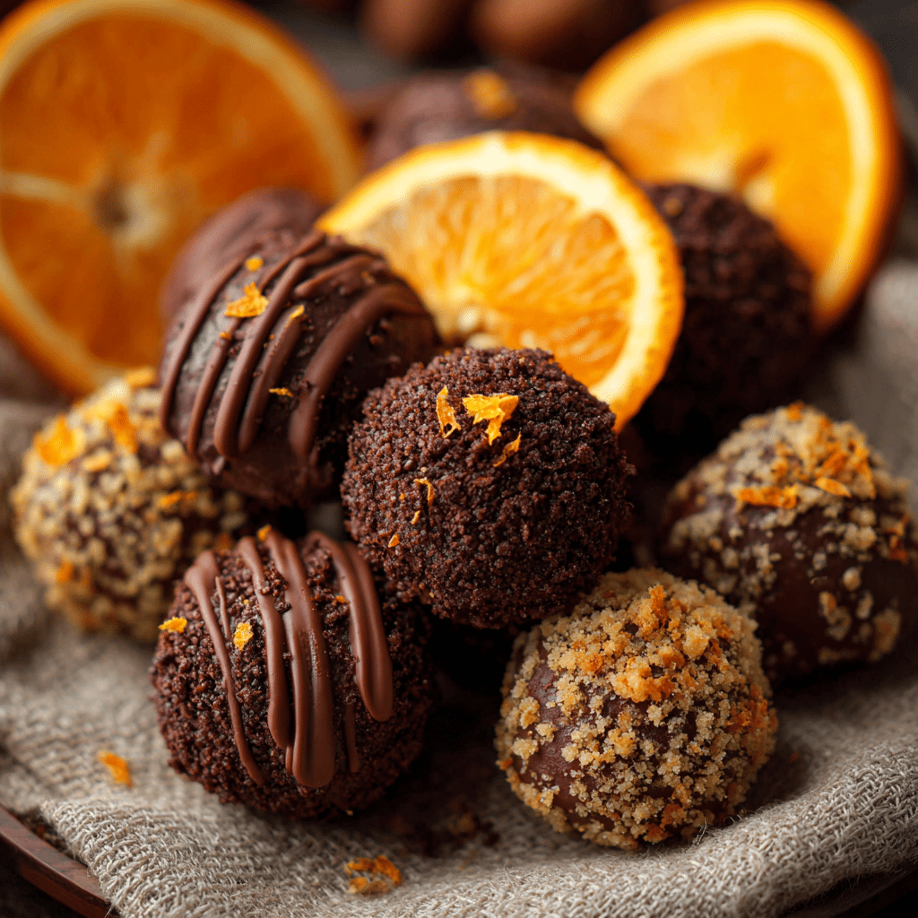 Chocolate Orange Christmas Truffles