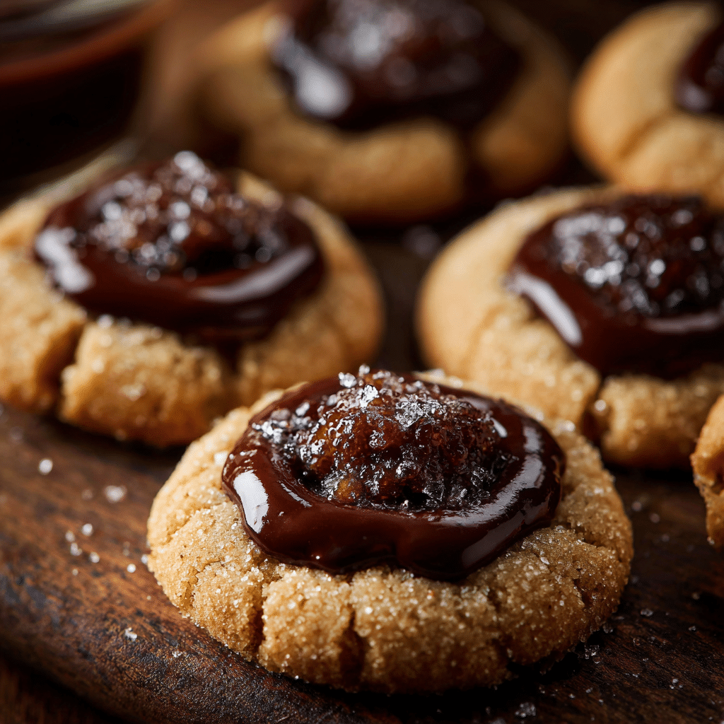 Chocolate Thumbprint Cookies