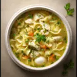 Classic Chicken Noodle Soup with Egg Noodles