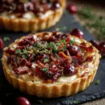Cranberry Brie Tart with Pancetta and Fresh Thyme