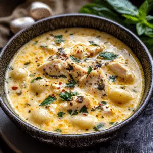 Creamy Chicken Gnocchi Soup