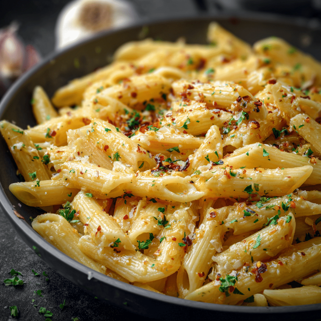 Garlic Penne Pasta