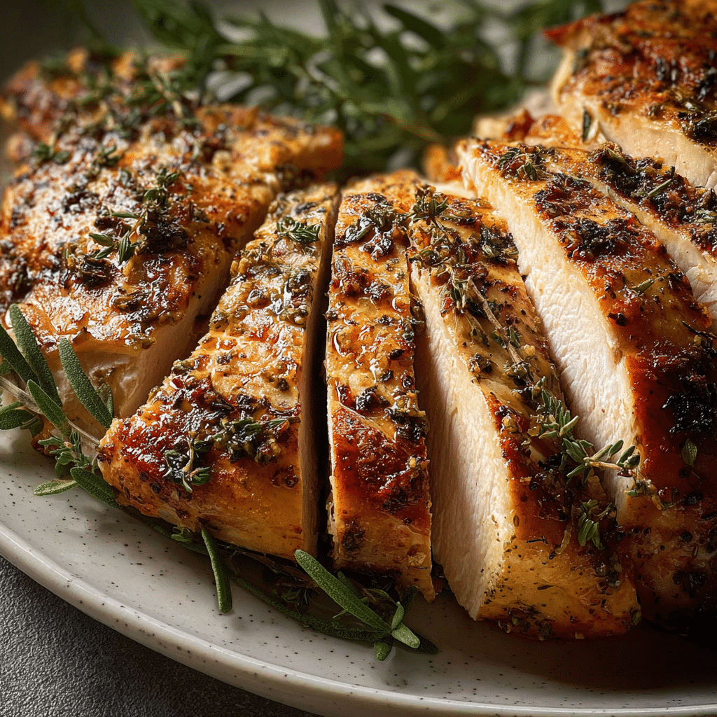 Herb Butter Roasted Turkey Breast