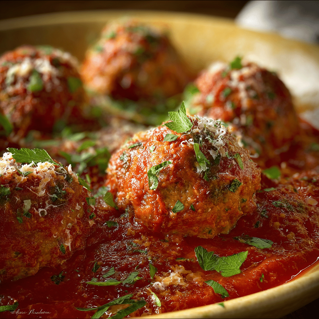 Italian Meatballs with Marinara