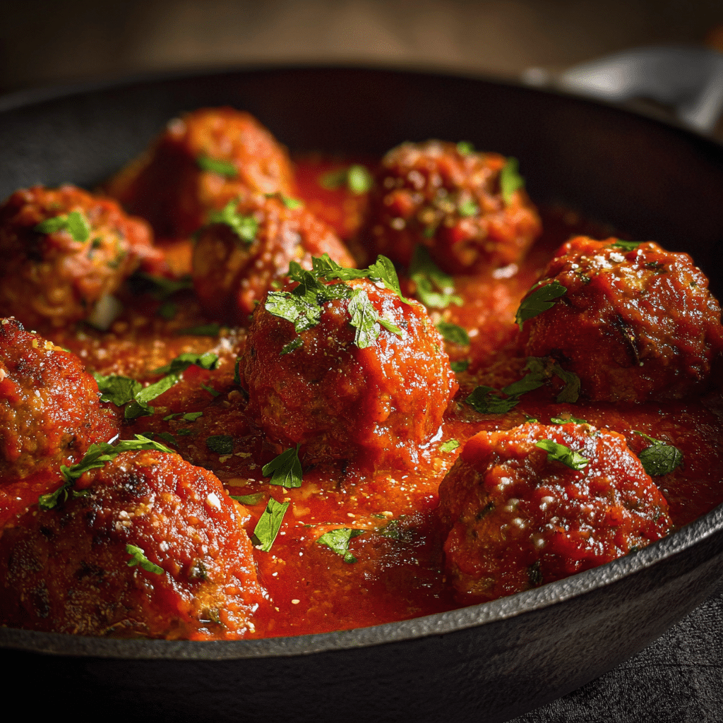 Italian Meatballs with Tomato Sauce