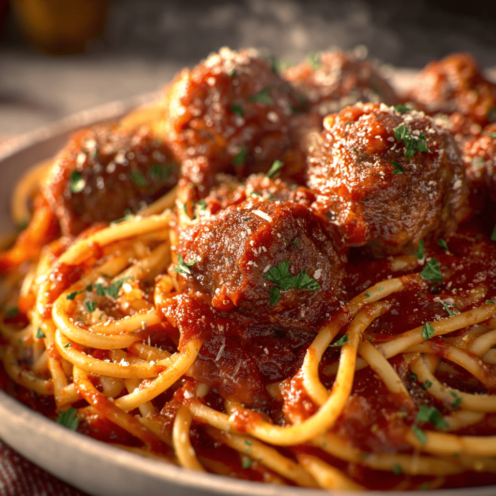 Italian Spaghetti and Meatballs