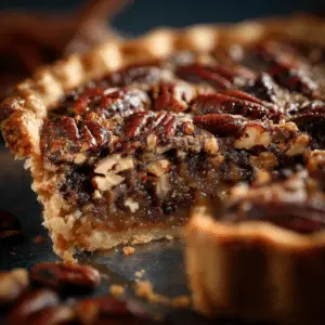 Kentucky Pecan Pie with Chocolate and Nuts