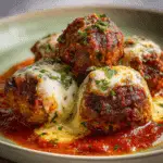 Mozzarella Stuffed Meatballs
