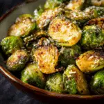 Parmesan Garlic Roasted Brussels Sprouts