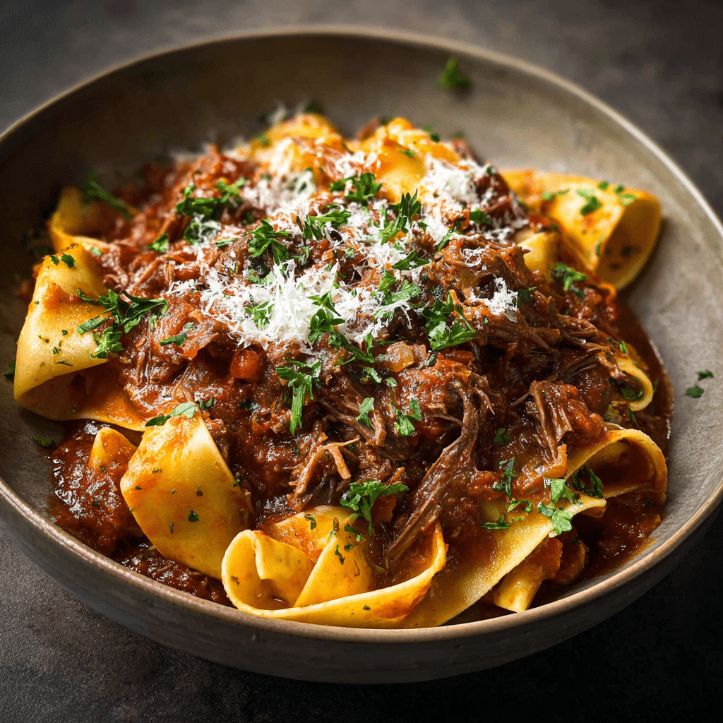 Slow Cooker Beef Ragu with Pappardelle