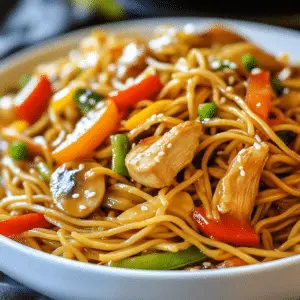 Slow Cooker Chicken Lo Mein with Veggies