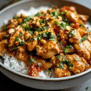 Slow Cooker Peanut Chicken