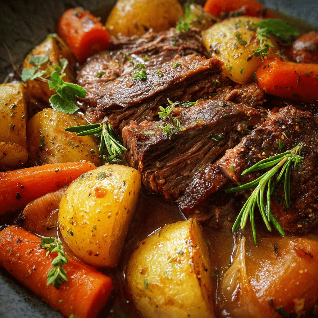 Slow Cooker Pot Roast with Vegetables