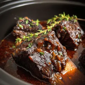Slow Cooker Short Ribs with Red Wine Sauce