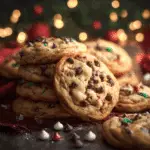 Soft Chocolate Chip Christmas Cookies