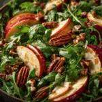 Apple Arugula Salad With Maple Pecans