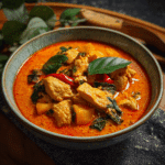 Authentic Thai Red Curry with Chicken
