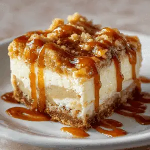 Caramel Apple Cheesecake Bars