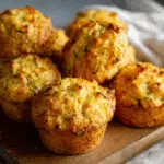 Cheddar Zucchini Vegetable Muffins