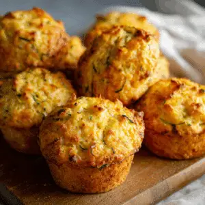 Cheddar Zucchini Vegetable Muffins